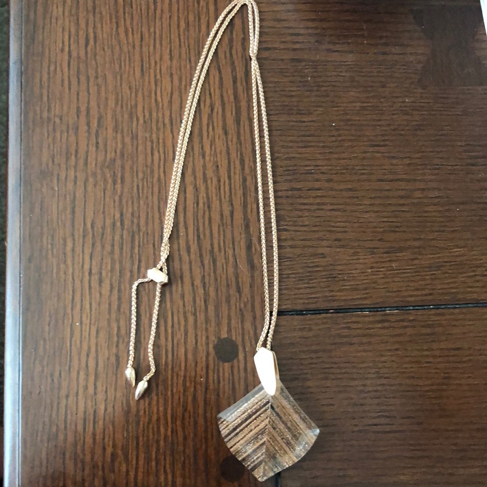 Kendra Scott Gold Dusted Rose Gold Aislinn Necklace